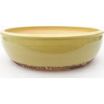 Květináč Keramická bonsai miska 20 x 20 x 5,5 cm zelená 1388-M25-4939