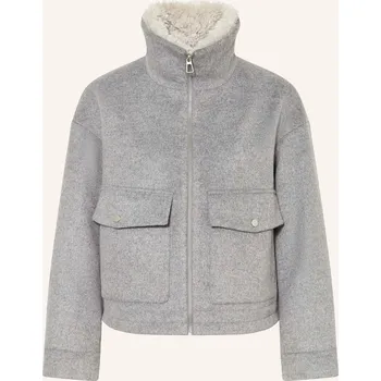 Dámský kabát Darling Harbour Dámský Blouson S Plyšovým Materiálem, šedá, 38