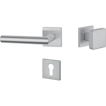 Dveřní kování AT - ARABIS - HR 7S rozety PZ, madlo/klika levá OCS - Chrom broušený