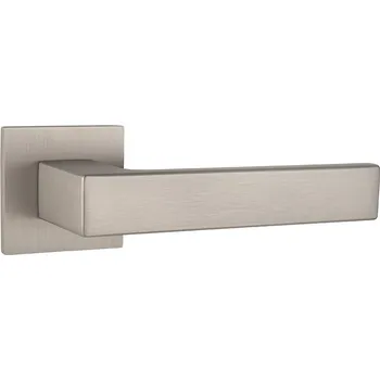 Dveřní kování TI - SQUARE - HR 4275Q 5S bez spodní rozety, klika/klika NP - Nikl perla (142)