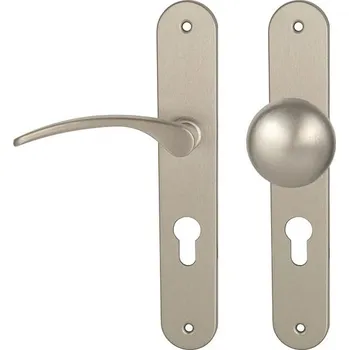 MPK - LAURA ECO PZ otvor pro vložku, 90 mm, koule/klika levá NP - Nikl perla