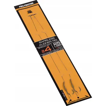 Rybářský háček Kaprový háček Pole Position s návazcem a protihrotem, velikost 8, 2 ks