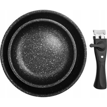 Pánev 2x GRANITOVÁ pánev sada ORION 20+26 cm odnímatelná rukojeť