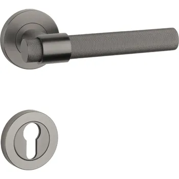 SH - OVAL - R 1743 PRO 8 MM klika/klika, rozety PZ T PVD - Titan PVD