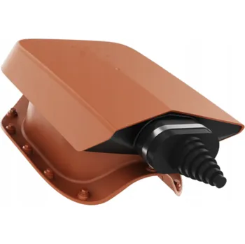 SOLÁRNÍ PRŮCHODKA střešní pro kabely do vlnité krytiny CIHLOVĚ ČERVENÁ RAL 8004