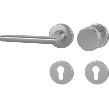 Dveřní kování MPK - DANIELA - R rozety PZ, koule/klika levá BN - Broušená nerez