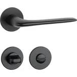 AS - VIOLA - R 5S klika/klika, rozety WC BS - Černá matná