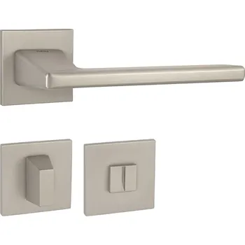 Dveřní kování TI - JUNIOR - HR 4140Q 5S rozety WC, klika/klika NP - Nikl perla (142)