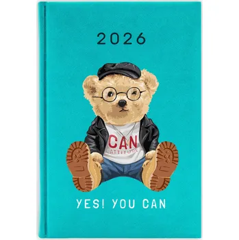 Kalendář Knižkový kalendář 2026 A5 FunnyCase modrý