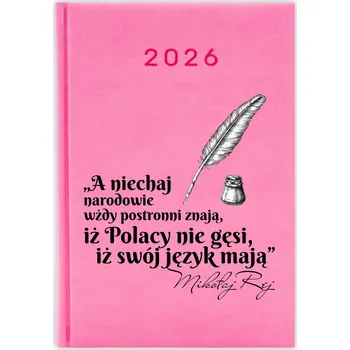 Kalendář Knižkový kalendář 2026 A5 FunnyCase růžový