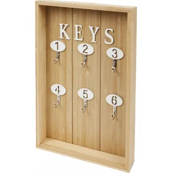 Skříňka na klíč Skříňka na klíče Home Accents 20x30 cm dřevěná