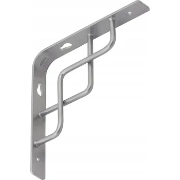 Věšák Držák police Velano Square, stříbrný