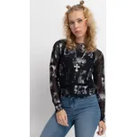 Reporter Young | Dívčí průhledná halenka ze síťoviny s černým crop topem - Barva VÍCEBAREVNÁ, Velikost 152 243-0442G-12-900-1