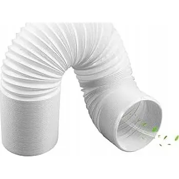 Klimatizace TRUBKA PRO MOBILNÍ KLIMATIZACI, vlnitá hadice klimatizace BÍLÁ 15cm/3m