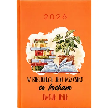 Kalendář Knižkový kalendář 2026 A5 Cute Cups oranžový