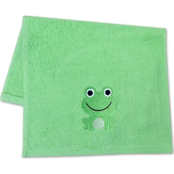 Dětský ručník LILI 30x50 Žabka zelená