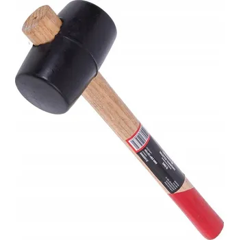 Kladivo Gumová palička s dřevěnou rukojetí 340g pro obkladače, dlaždiče a zahradníky