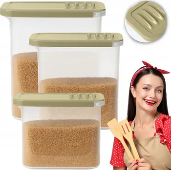 Dóza na potraviny Nádoby na potraviny pro sypké produkty 1/1,5/2,5 l, plastové, na těstoviny, mouku