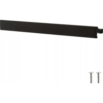 Nábytkové kování FEST FE7 NÁBYTKOVÁ ÚCHYTKA ČERNÝ MATNÝ PRO SKŘÍŇKU ZÁSUVKY 160 MM + VRUTY