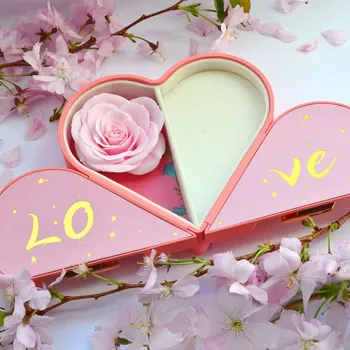 Dárková krabička Dárková krabička srdce KR0007/B růžová II. jakost