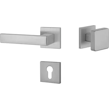 Dveřní kování AT - SULLA - HR 7S rozety PZ, madlo/klika levá OCS - Chrom broušený