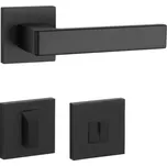 AT - SULLA - HR 7S rozety WC, klika/klika BS - Černá matná