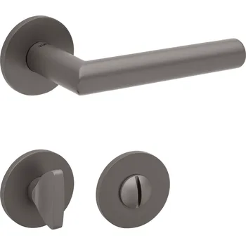 Dveřní kování TI - FAVORIT - R 4152 5S klika/klika, rozety WC T - Titan (141)