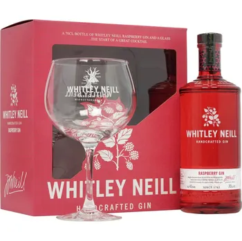 Gin Whitley Neill raspberry gin 0,7L 43% (dárkové balení 1 sklenička)