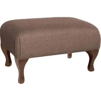 Taburet Solenzara Čalouněný Ottoman Francis - NC-7105 Látkové čelounění: TC-065, Povrchová úprava nohou: Natural Beech S520N