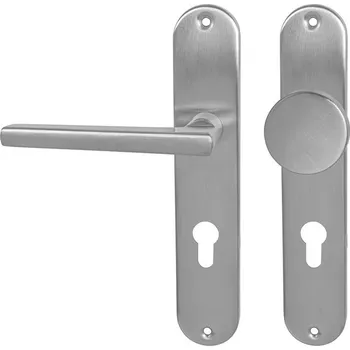 MPK - DANIELA - SO PZ otvor pro vložku, 72 mm, koule/klika levá BN - Broušená nerez