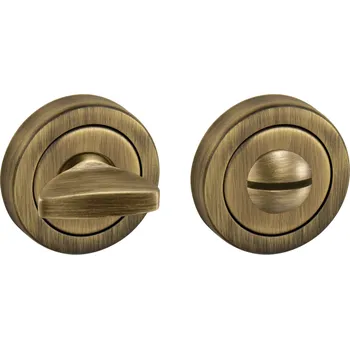 Dveřní kování TI - ROZETA - R dělená rozety WC OGS - Bronz česaný matný (77)