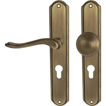 MPK - ROMEO - SO PZ otvor pro vložku, 72 mm, koule/klika levá OGS - Bronz česaný matný