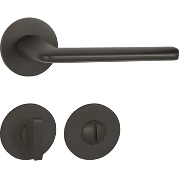 Dveřní kování TI - ELIPTICA - R 3098 5S klika/klika, rozety WC T - Titan (141)