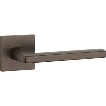 Dveřní kování AT - PYROLA - HR 7S bez spodní rozety, klika/klika HNM - Hnědá matná