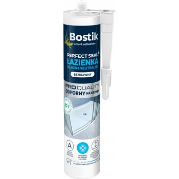 stavební silikon NEUTRÁLNÍ SILIKON PERFECT SEAL KOUPELNA BEZBARVÝ 280ML BOSTIK
