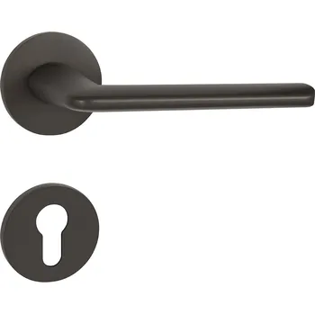 Dveřní kování TI - ELIPTICA - R 3098 5S klika/klika, rozety PZ T - Titan (141)