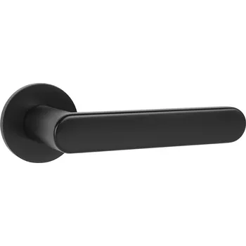 Dveřní kování TI - ROUND - R 3957 5S klika/klika, bez spodní rozety BS - Černá matná (153)