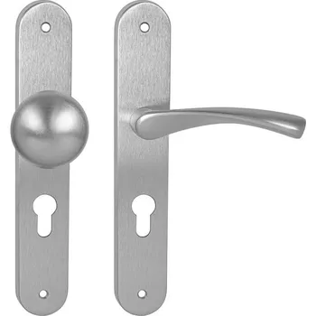 MPK - FAN ECO PZ otvor pro vložku, 90 mm, koule/klika pravá OCS - Chrom broušený