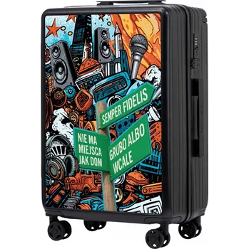 Střední kufr na kolečkách XL z ABS se zámkem na kód, cestovní zavazadlo WINGS