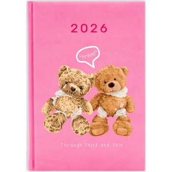 Kalendář Knižkový kalendář 2026 A5 FunnyCase modrý