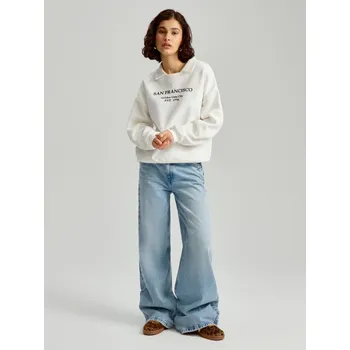 Dámská móda Džíny wide leg - 44 - House - modrý - 805BL-55J