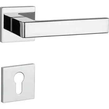 Dveřní kování AT - SULLA - HR 7S rozety PZ, klika/klika OC - Chrom lesklý