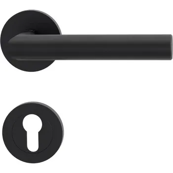 Dveřní kování GK - LUCIA PROFESSIONAL - R klika/klika, rozety PZ Grafit černá (78)