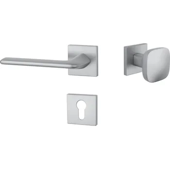 Dveřní kování AS - LILA - HR 7S rozety PZ, madlo/klika levá OCS - Chrom broušený