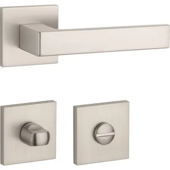 Dveřní kování AT - SULLA - HR 7S rozety WC, klika/klika NP - Nikl perla