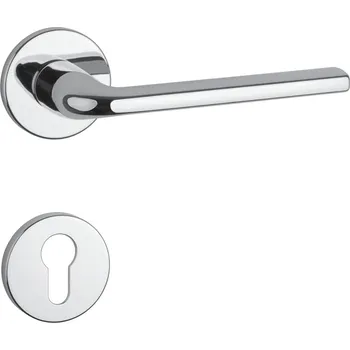 Dveřní kování AT - OLEANDRO - R 7S klika/klika, rozety PZ OC - Chrom lesklý