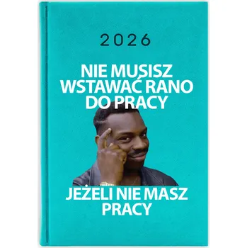 Kalendář Knižkový kalendář 2026 A5 FunnyCase modrý