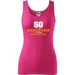 Dámské tílko s potiskem 50 let jsem královna Velikost: 2XL, Barva: Purpurová