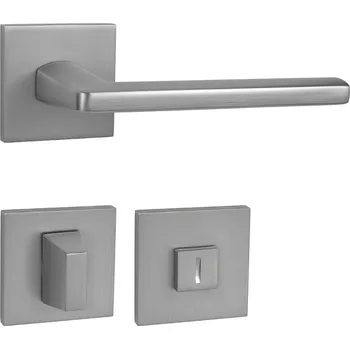 Dveřní kování MPK - PRIMA - HR SQ6 rozety WC, klika/klika OCS - Chrom broušený