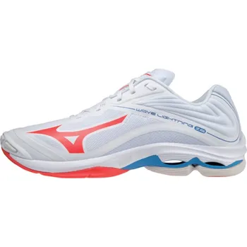 Pánská obuv Mizuno WAVE LIGHTNING Z6 - WHITE/IGNITIONRED/FRENCHBLUE Velikost: 50.0